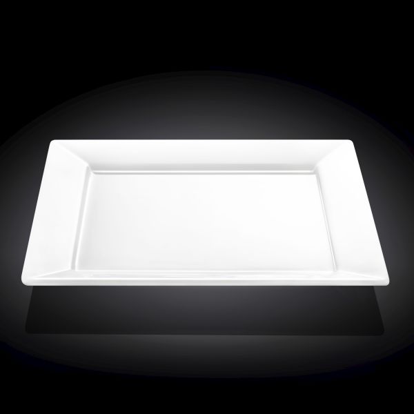 طبق Wilmax Stella 29.5 سم - مربع أبيض أنيق