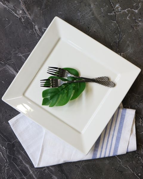 Wilmax Stella Square Plate 29.5cm - White