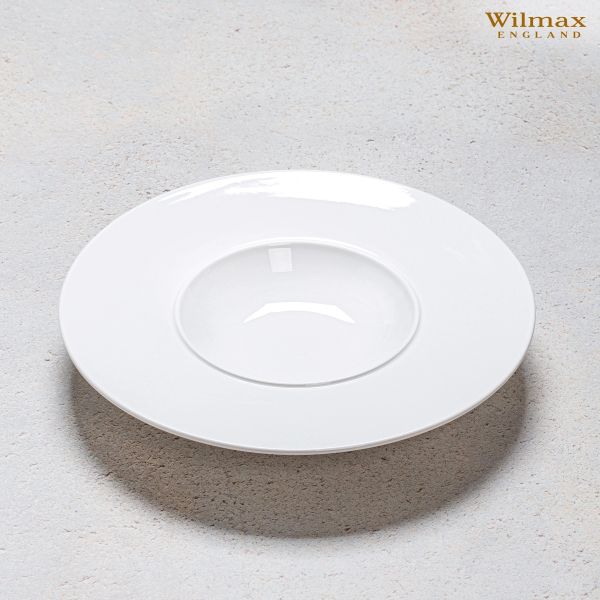طبق عميق 28 سم من Wilmax - أبيض فاخر ومتين