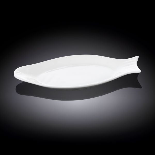 Wilmax Fish-Shaped Plate 31.5cm - White Wilmax Fish-Shaped Plate 31.5cm - White