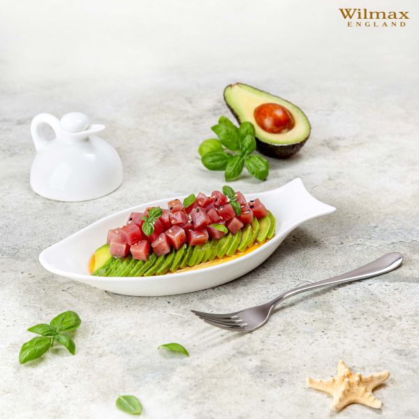 Wilmax Fish-Shaped Plate 31.5cm - White Wilmax Fish-Shaped Plate 31.5cm - White