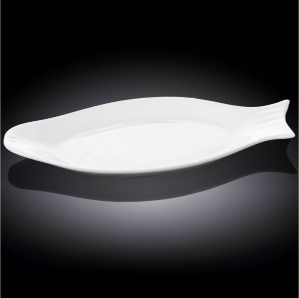 Wilmax Fish-Shaped Plate 46cm - White