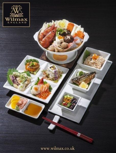 Wilmax Divided Square Plate 20cm - White