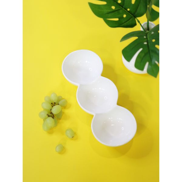 Wilmax Divided Plate 26×9.5cm - White