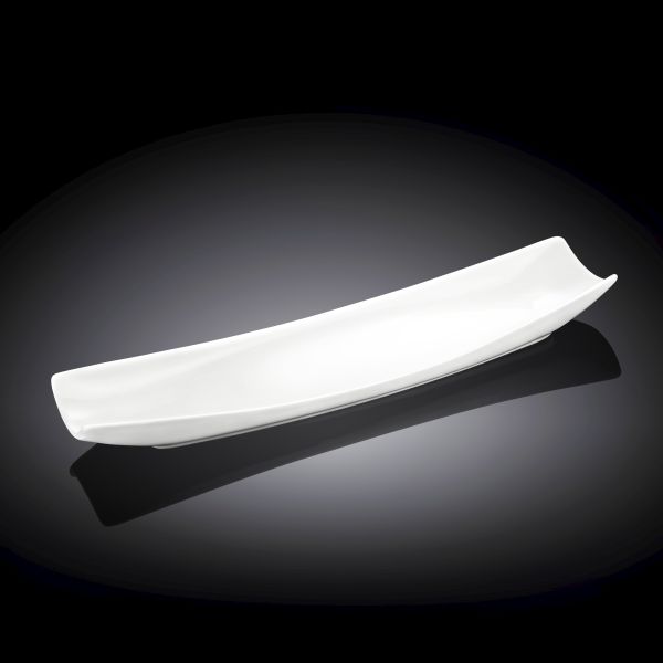 طبق مستطيل 30×10 سم من Wilmax - أبيض أنيق
