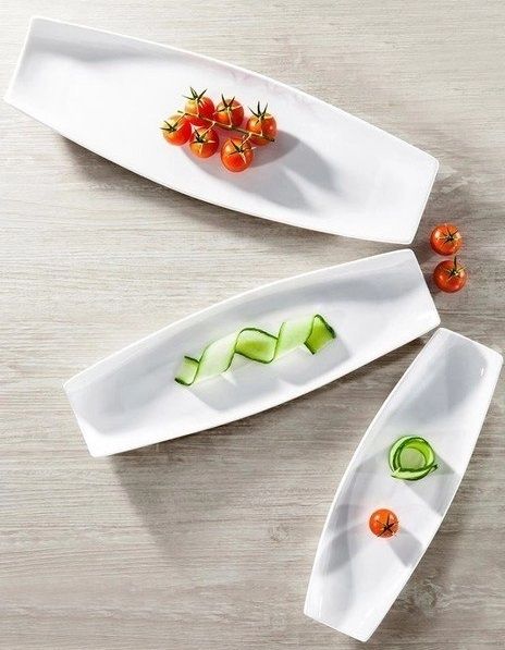 Wilmax Rectangular Plate 30×10cm - White