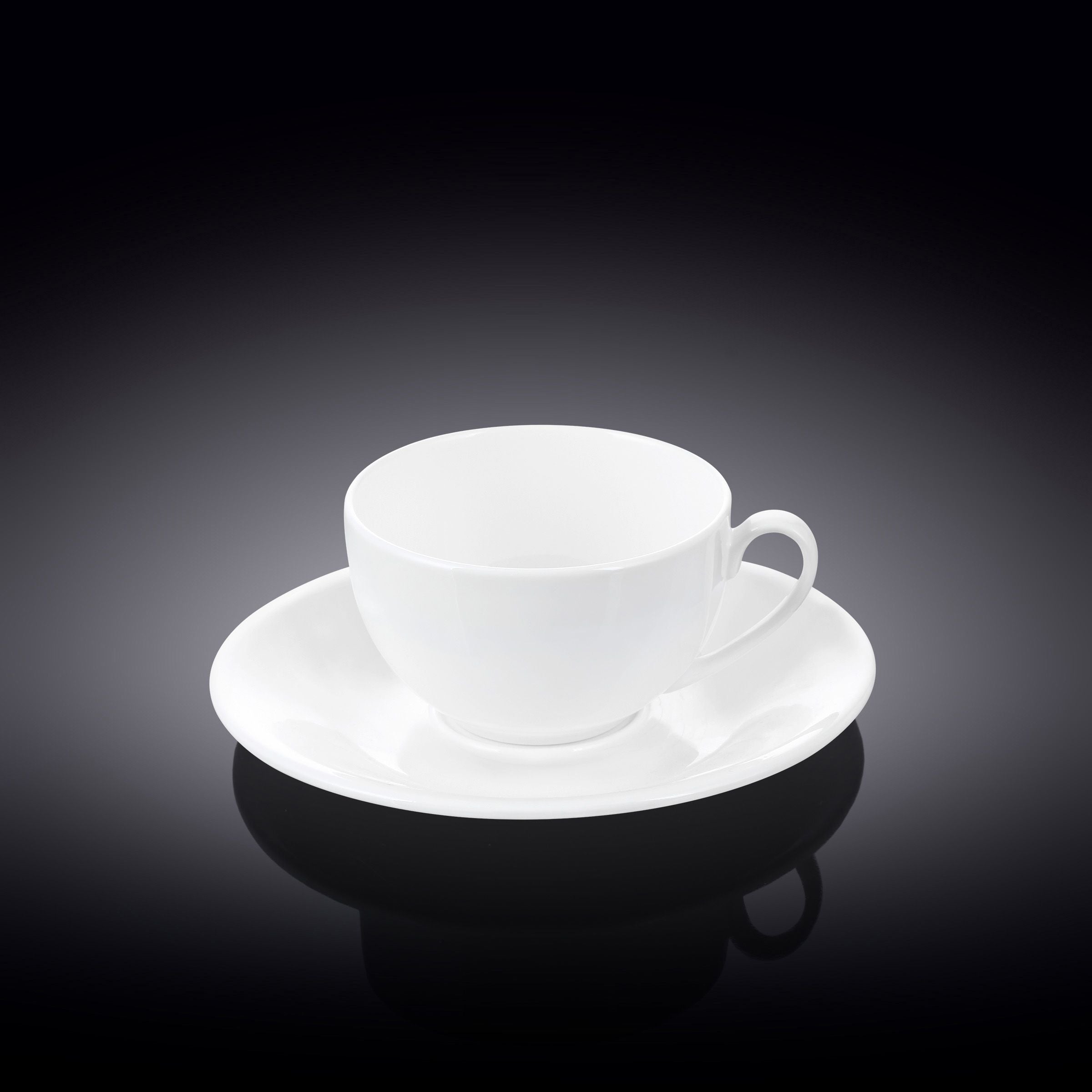 Wilmax Olivia Coffee Cup & Saucer - White Porcelain