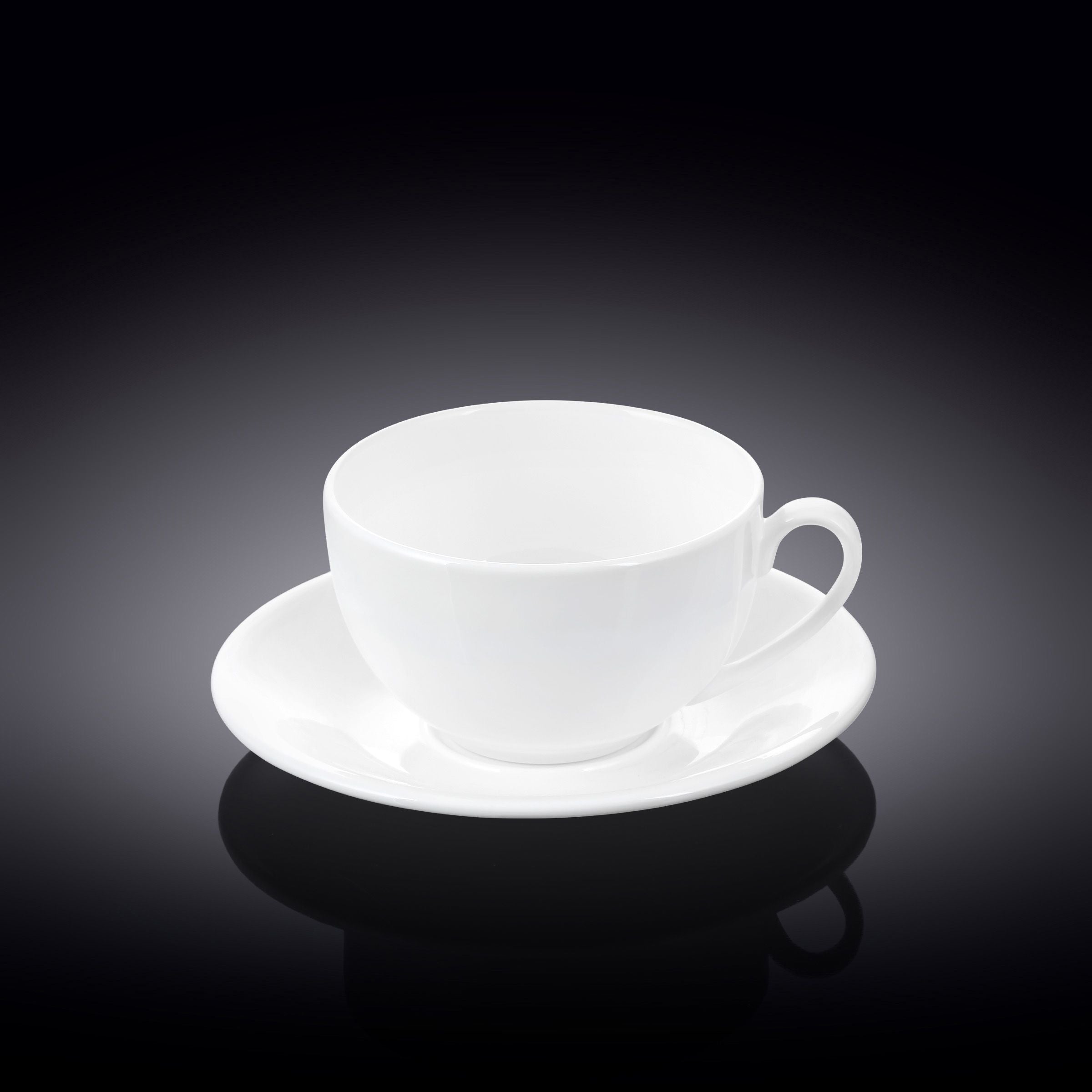 Wilmax Olivia Coffee Cup & Saucer - White Porcelain