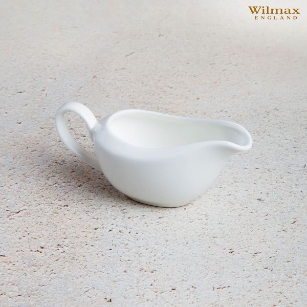 إبريق صلصة Wilmax 100 مل أبيض - أنيق وسهل الاستخدام إبريق صلصة Wilmax 100 مل أبيض - أنيق وسهل الاستخدام