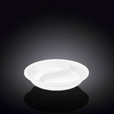 Wilmax 38.5cm Round Plate with 2 Sections - White