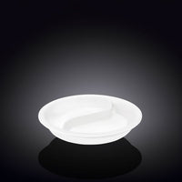 Wilmax 38.5cm Round Plate with 2 Sections - White