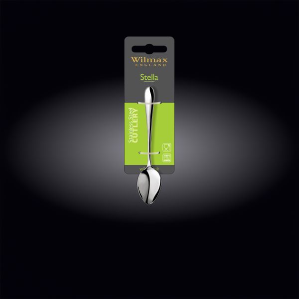طقم 2 ملعقة قهوة Wilmax Stella 11.5 سم - فضي أنيق طقم 2 ملعقة قهوة Wilmax Stella 11.5 سم - فضي أنيق