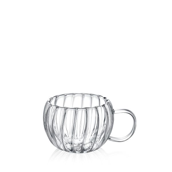 Wilmax Segment Double Wall Glass Cup - Stylish & Durable