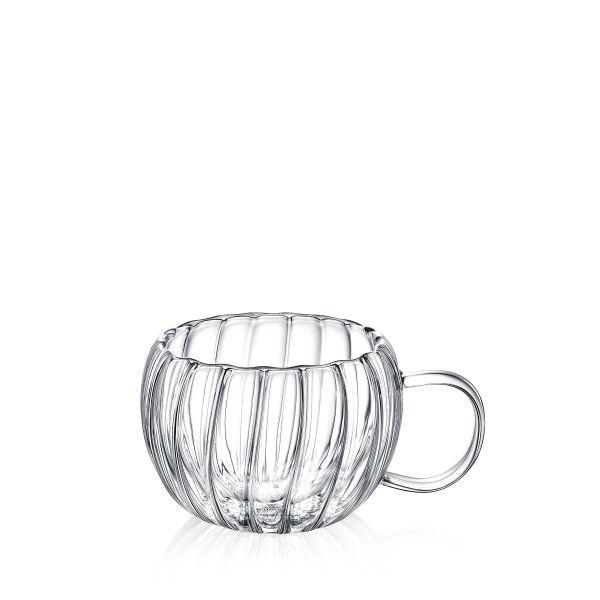 Wilmax Segment Double Wall Glass Cup - Stylish & Durable