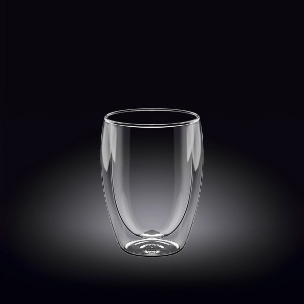 Wilmax Double Wall Glass Tumbler - Stylish & Insulated Wilmax Double Wall Glass Tumbler - Stylish & Insulated
