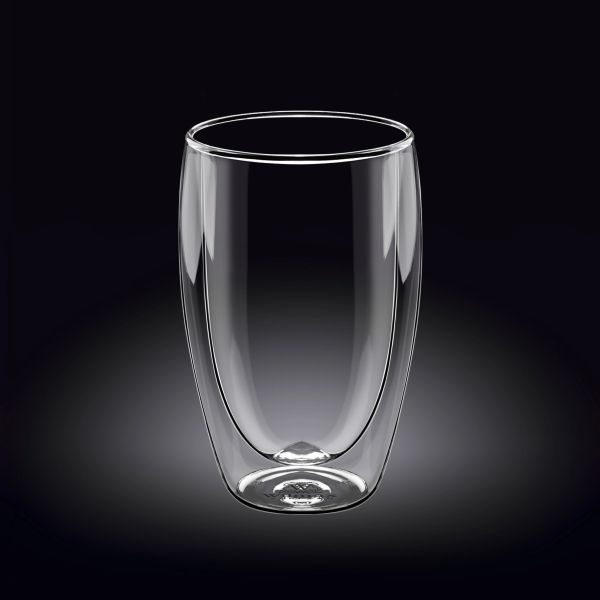 Wilmax Double Wall Glass Tumbler - Stylish & Insulated Wilmax Double Wall Glass Tumbler - Stylish & Insulated