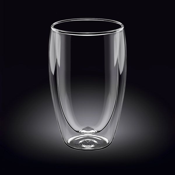 Wilmax Double Wall Glass Tumbler - Stylish & Insulated Wilmax Double Wall Glass Tumbler - Stylish & Insulated