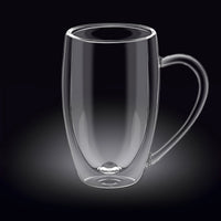 Wilmax Double Wall Glass Cup - Elegant & Insulated