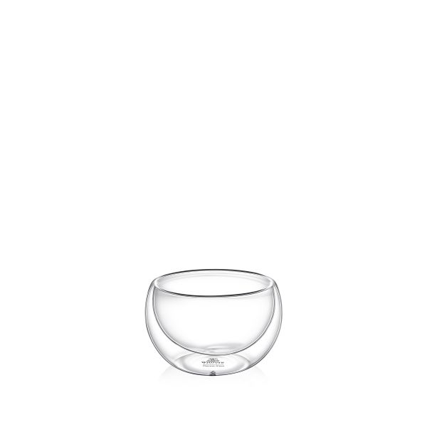 Wilmax Double Wall Glass Bowl - Stylish & Heat Insulated