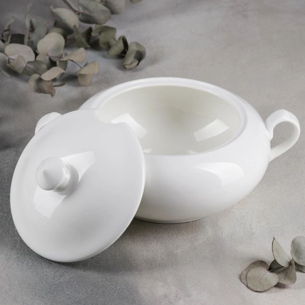Wilmax Soup Tureen 2800ml - White Durable