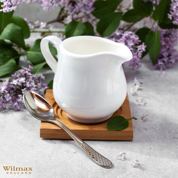 إبريق حليب Wilmax Olivia 300 مل - أبيض أنيق إبريق حليب Wilmax Olivia 300 مل - أبيض أنيق