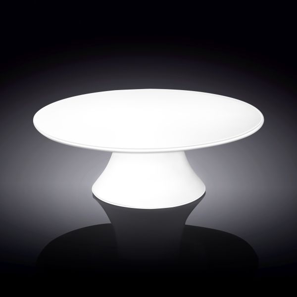 Wilmax 30cm Cake Plate with Base - White Porcelain Wilmax 30cm Cake Plate with Base - White Porcelain