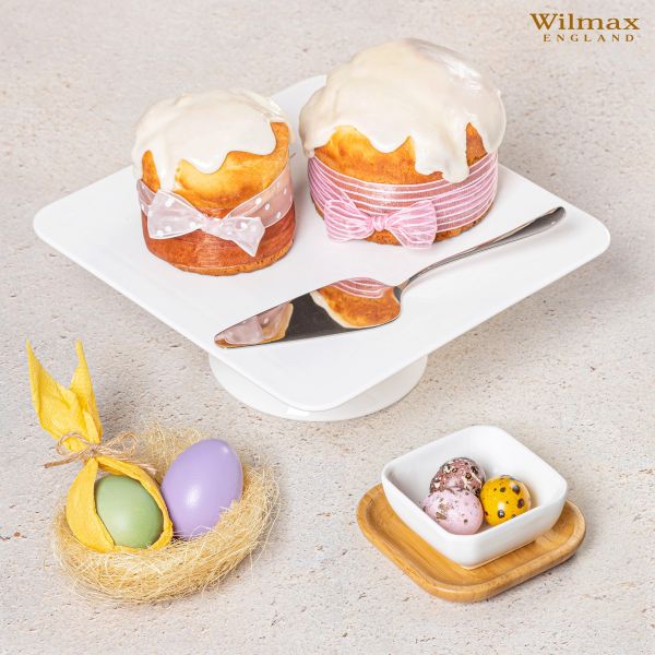 Wilmax 25cm Cake Stand - White, Elegant & Durable