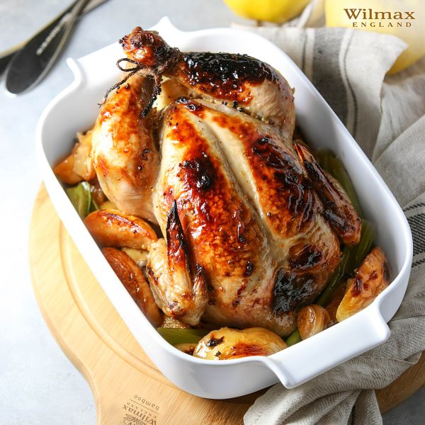 Wilmax 34×21.5cm Oven Dish - Large White Porcelain