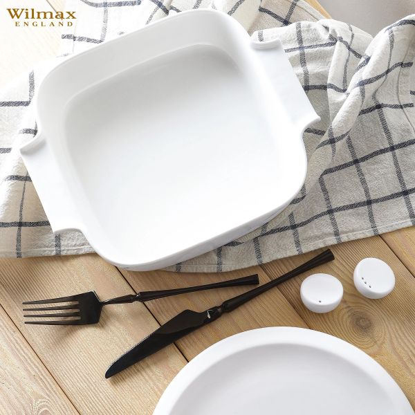 Wilmax 25×20cm Oven Dish - Elegant White Porcelain