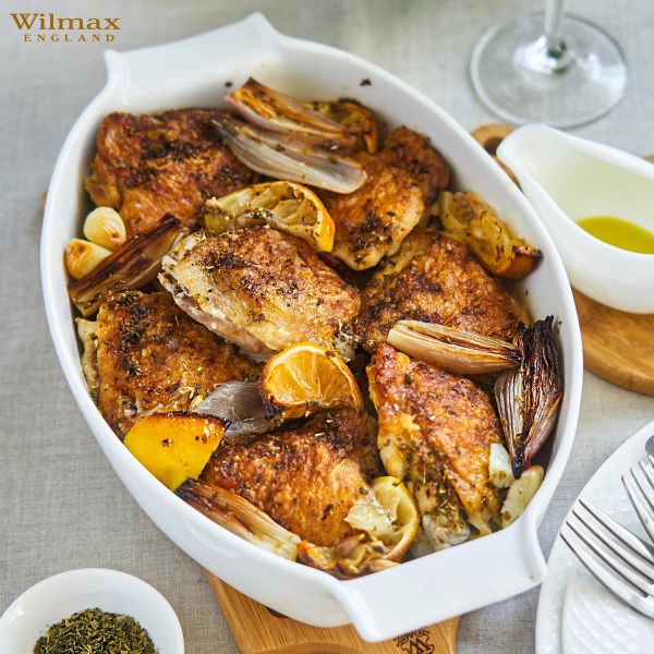 Wilmax 30.5×19.5cm Oval Oven Dish - Large White Wilmax 30.5×19.5cm Oval Oven Dish - Large White