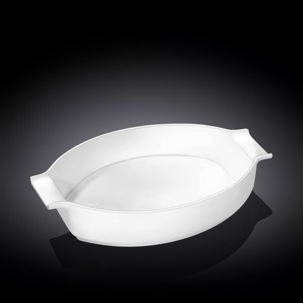 صينية فرن بيضوية 36×23.5 سم من Wilmax - أبيض عائلية كبيرة