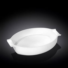 صينية فرن بيضوية 36×23.5 سم من Wilmax - أبيض عائلية كبيرة