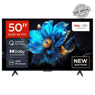 TCL 50P7K-UK 50" QLED 4K Smart Google TV | Dolby Vision | Dolby Atmos | HDMI 2.1 | AMD FreeSync