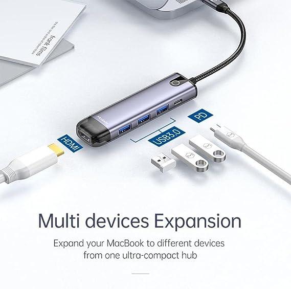 Mcdodo 5 in 1 Multi Function Expand Adapter 100W PD & 4K - Black Mcdodo 5 in 1 Multi Function Expand Adapter 100W PD & 4K - Black