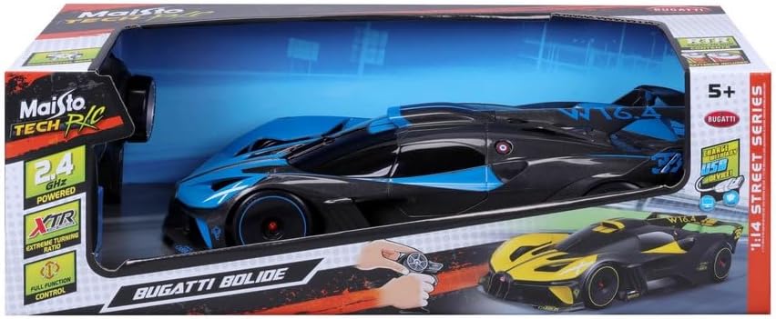 Maisto Bugatti Bolide (2.4GHz, 3.2V, 360mAh, USB Charger) Remote Control Car