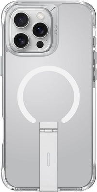 UNIQ HYBRID IPHONE 16 PRO (2024) 6.9 MAGCLICK CHARGING ELEVA WITH VERTICAL STAND - LUCENT (CLEAR)