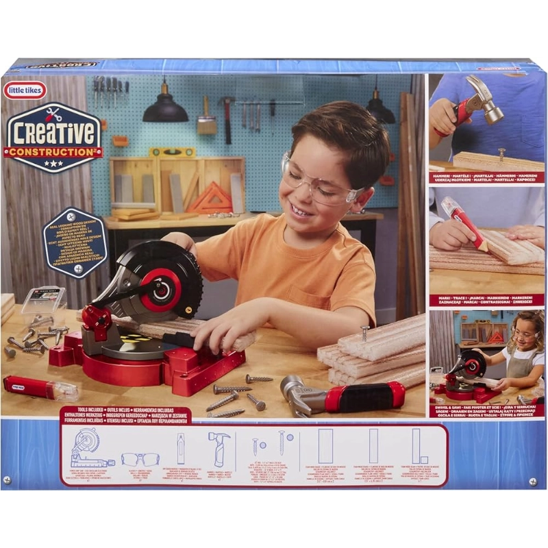 لعبة نجارة للأطفال Little Tikes Power Cuts تعليمية