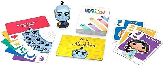 من فانكو Funko Signature Games: Something Wild Card Game- Aladdin أوراق لعب مع مجسمات مصغرة لشخصيات كرتونية