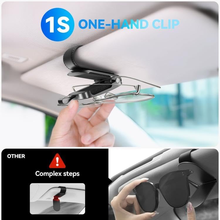 Joyroom R-ZS511 Sunglasses Holder for Car Visor – Black Joyroom R-ZS511 Sunglasses Holder for Car Visor – Black