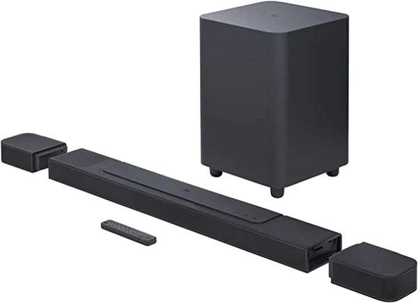 مكبر صوت JBL BAR1000 7.1 قناة مع مكبر صوت محيطي قابل للفصل بتقنية Dolby Multibeam 