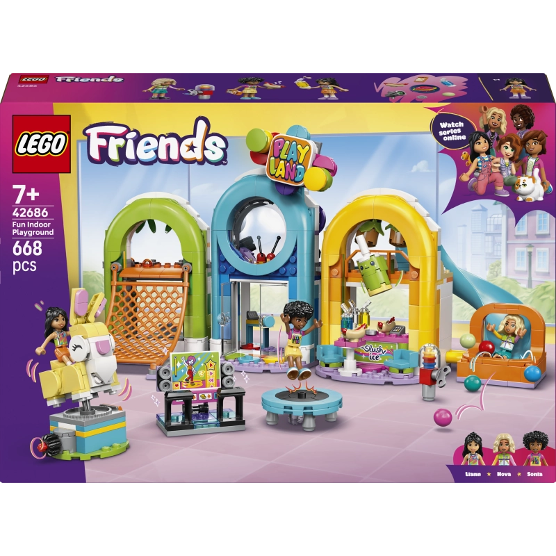 LEGO Friends ملعب داخلي ممتع 42686 – 668 قطعة