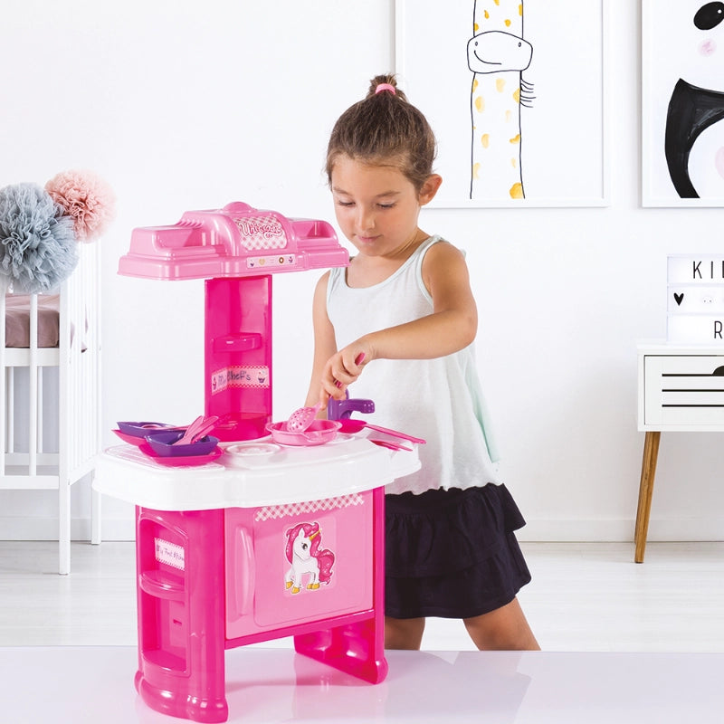 Dolu Unicorn My First Kitchen Set – Kids Play Kitchen with Accessories