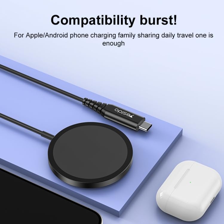 Yesido DS21 MagSafe Wireless Fast Charger 15W - iPhone 15/14 Yesido DS21 MagSafe Wireless Fast Charger 15W - iPhone 15/14