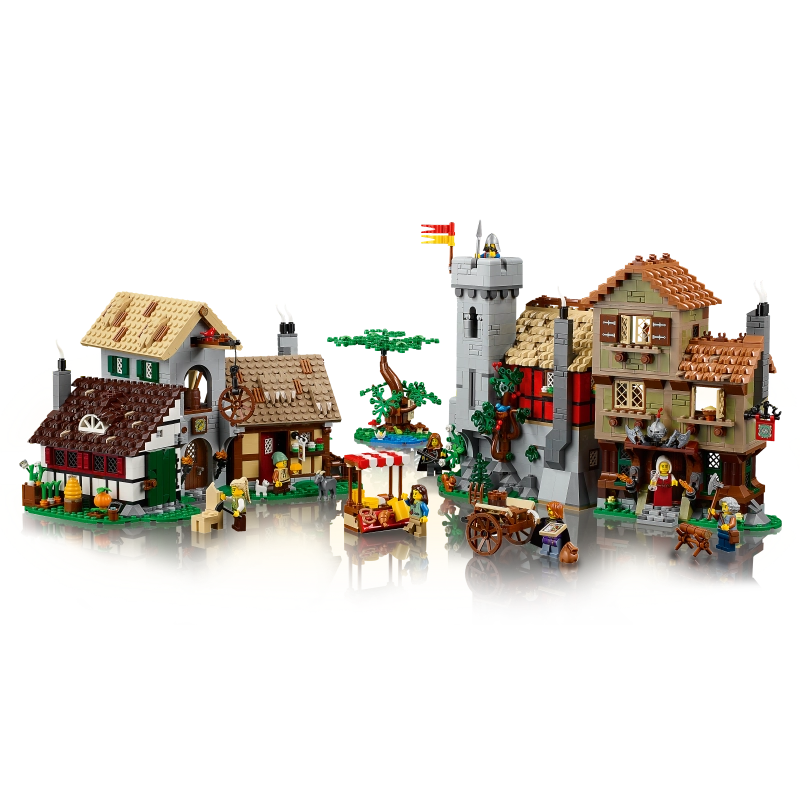LEGO Icons Medieval Town Square – 3304 Pieces | Set 10332 (Rare Edition)