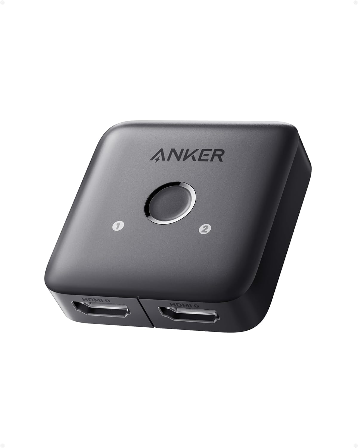 Anker HDMI Switch 4K@60Hz Bi-Directional HDMI Switcher 2 in 1 Out