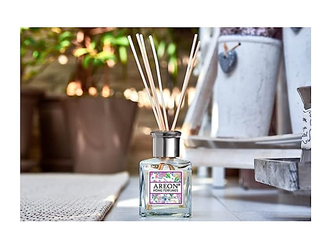 Areon Home Perfume Garden 150ml- French Garden Fragrance, 10 Reed Sticks- Air Freshener for Home & Office