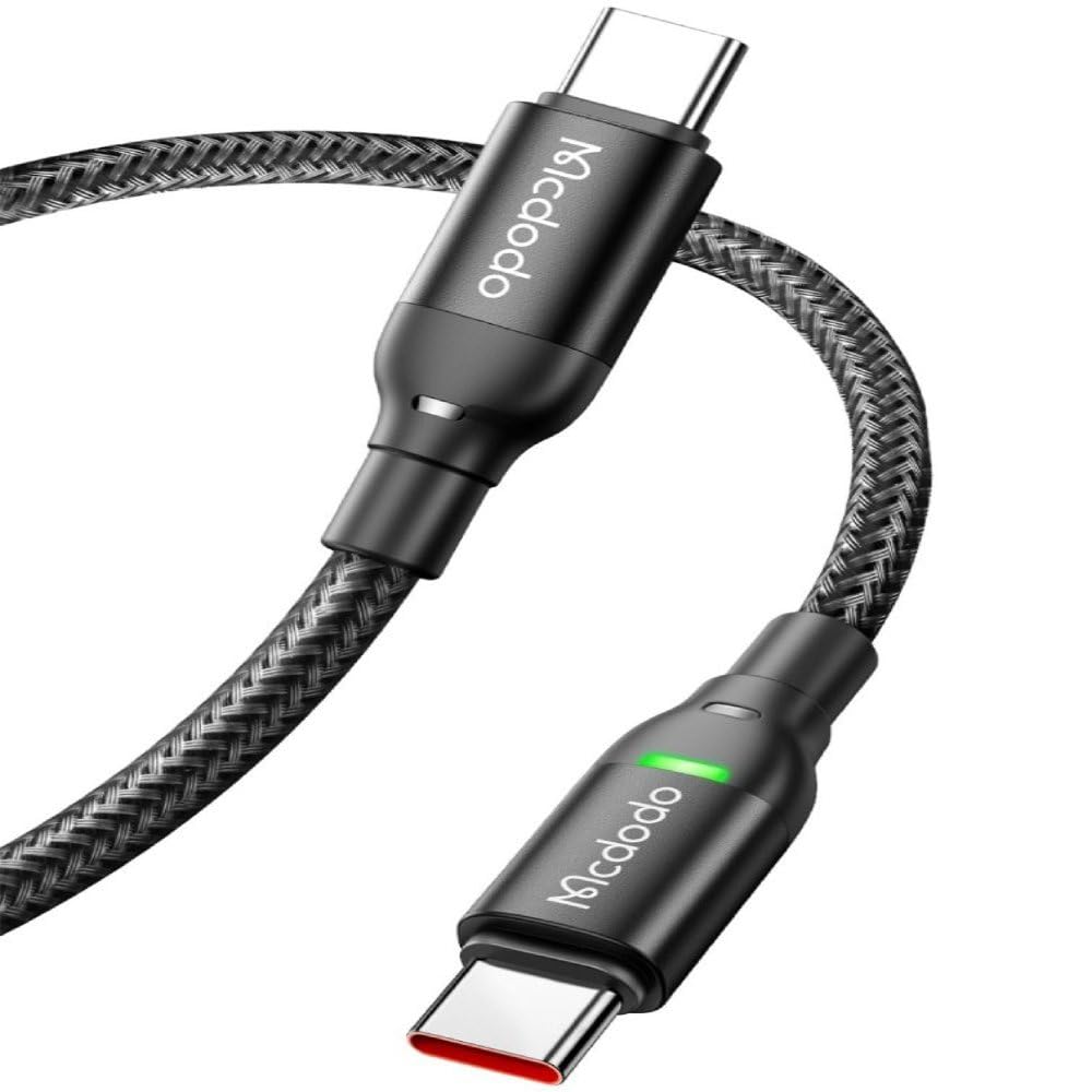 Mcdodo 100W Pd Type-C To Type-C Fast Charging and Data Cable 1.2m - Black