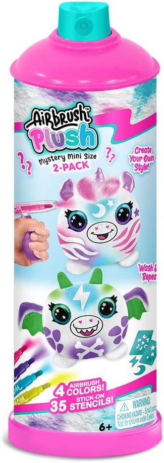 مجموعة Canal Toys – Airbrush Plush Mini 2 لتزيين الدمى
