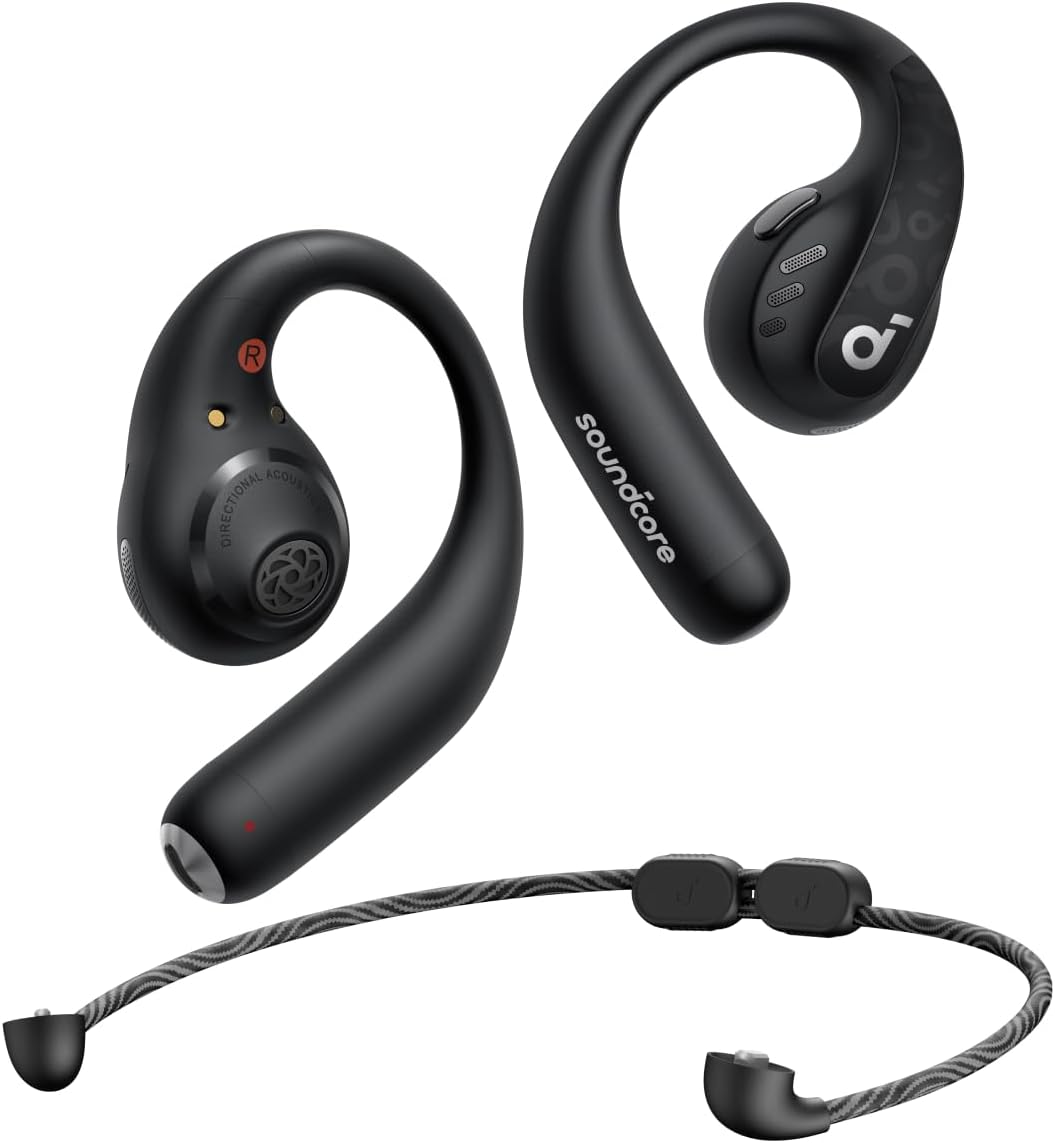 Anker Soundcore AeroFit Pro Open-Ear Headphones / Wireless Earbuds - Black