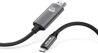 كابل جرين ليون 4K USB-C إلى HDMI - أسود 2 متر